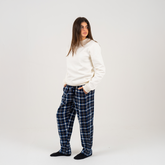 Blue Plaid Winter Pyjama set